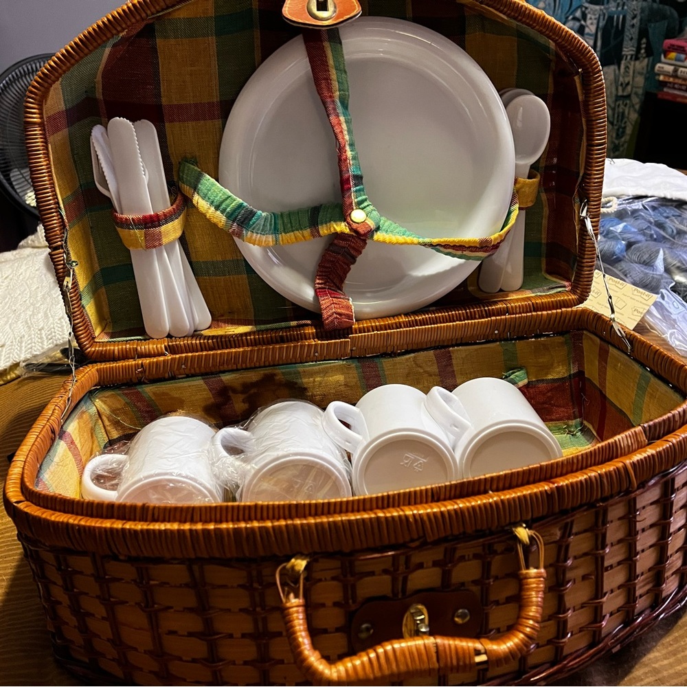 Perfect for summer concerts! This picnic basket evokes sunny days and good times